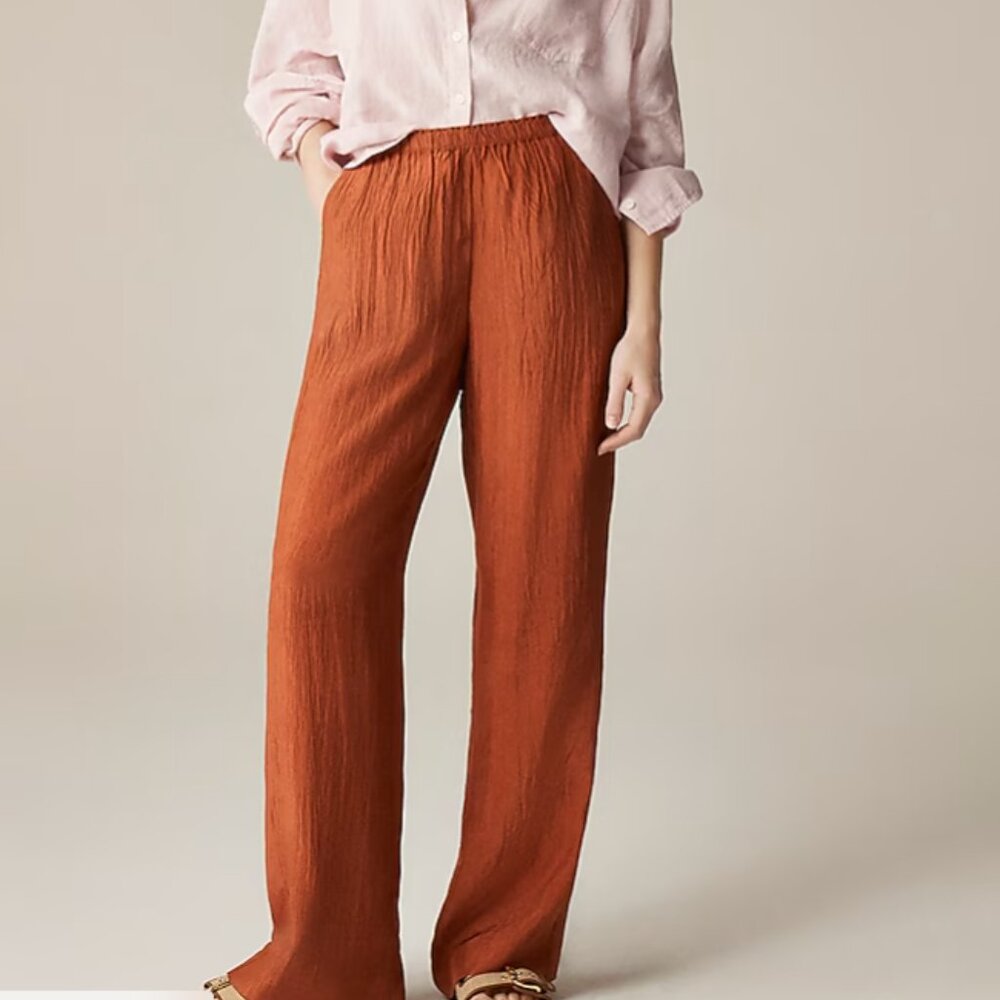 NWT J.Crew Stratus Pant PS in Toasted Paprika